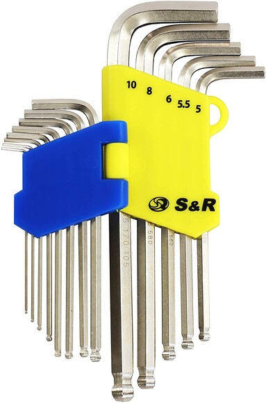 Набір подовжених шестигранних ключів S&R HEX 13шт (365307013) фото 2