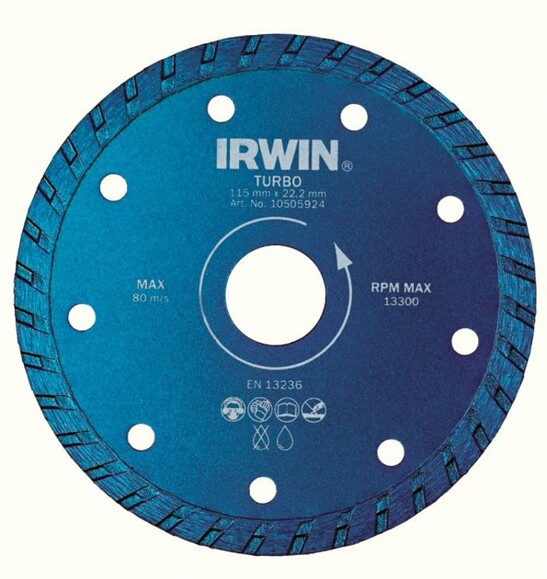 Диск алмазный Irwin 115x22.2 мм сухой рез (10505924)