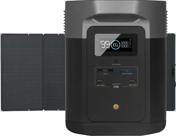 Набір EcoFlow Delta Max 2000 (2016 Вт·год / 2400 Вт) + one 400W Solar Panel Bundle