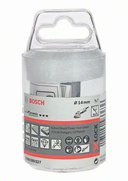 Алмазная коронка Bosch Dry Speed X-LOCK 14 мм (2608599027) изображение 3