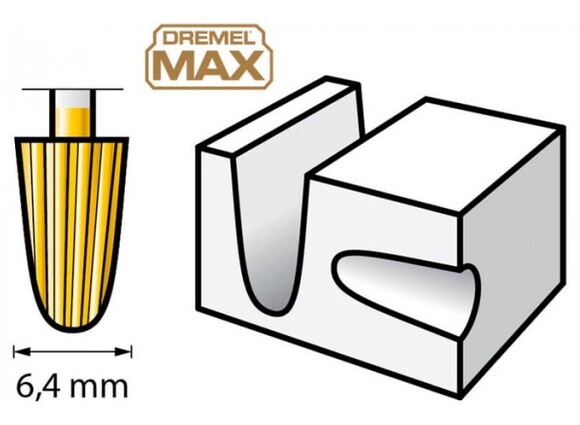 Насадки для резьбы Dremel Max 117DM 6.4 мм, 2 шт. (26150117DM)  изображение 2
