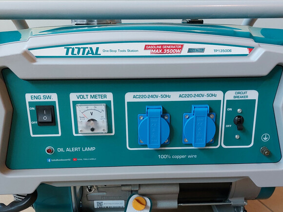 Бензиновый генератор Total TP135006 изображение 6
