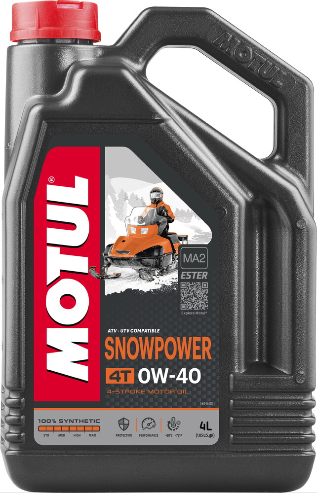 

Моторное масло MOTUL Snowpower 4T, 0W40 4 л (105892)