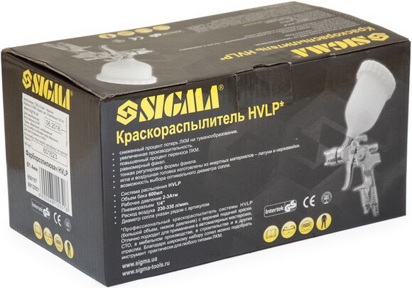 Фарборозпилювач SIGMA HVLP 1.4 мм (6812051) фото 6