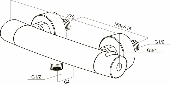 Змішувач для душу AM.PM Sense F7540000 фото 7