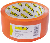 Стрічка клейка пакувальна UNIFIX 45 мм, 200 м (помаранчева) (SKO-5400266)