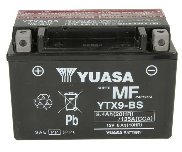 Мото акумулятор Yuasa (YTX9-BS) фото 2