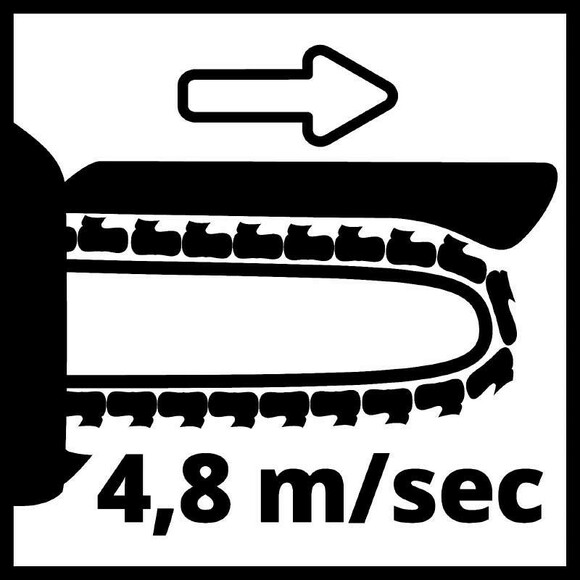 Акумуляторна ланцюгова міні-пилка Einhell GE-PS 18/15 Li BL-Solo (4600040) (без АКБ та ЗП) фото 7