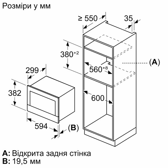 Мікрохвильова піч вбудована Bosch BFL7221B1 фото 7