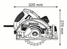 Пила дисковая Bosch GKS 65 GCE в коробке (0601668900)