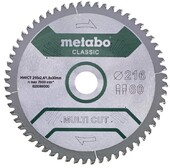 Пильный диск Metabo MultiCutClassic 254x30 60 FZ/TZ 5 град. /B (628666000)