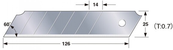 Сегментні леза TAJIMA DORA Endura Blades 25 мм (CB65) фото 5
