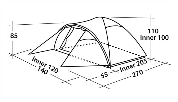 Палатка Easy Camp Quasar 200 (43257) изображение 5