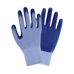 Перчатки трикотажные Sigma с частичным латексным покрытием кринкл синие манжет р10 (9445501)