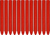 Крейда маркувальна Yato 120х12 мм червона ( YT-69932) 12 шт