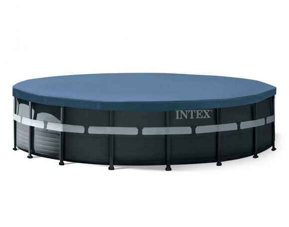 Каркасный бассейн Intex, 549x132 см (фильтр-насос 6 000 л/час, лестница, подстилка, тент) (26330) изображение 9