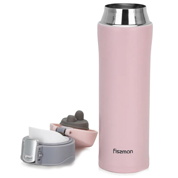 Термос-кружка Fissman 0.45 л (розовый) (9879) изображение 2