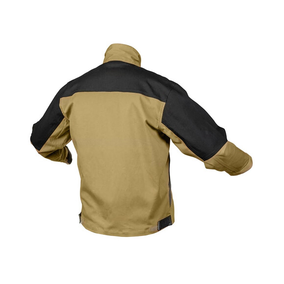 Куртка рабочая HOEGERT EDGAR 2XL (56), бежевая (HT5K282-1-2XL) изображение 2
