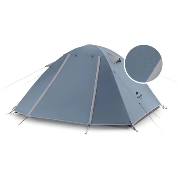 Палатка трехместная Naturehike P-Series NH18Z033-P 210T/65D (темно-синий) (6927595783634) изображение 2