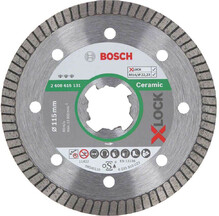 Алмазный диск Bosch X-LOCK Best for Ceramic Extraclean Turbo 115x22.23x1.4x7 мм (2608615131)