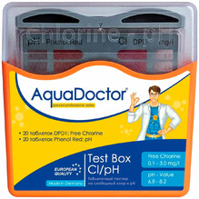 AquaDoctor Box тестер таблеточный pH и CL 20 тестов (23544)