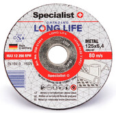 Диск шліфувальний по металу Specialist+ LONG LIFE 125x6.4x22 мм (250-21264)