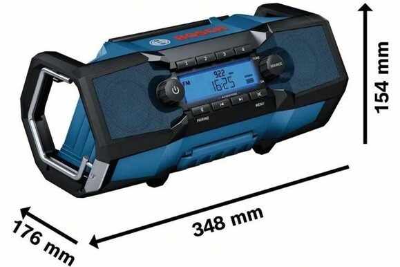 Аккумуляторное радио Bosch GPB 18V-2 C (06014A3000) (без АКБ и ЗУ) изображение 3