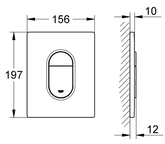 Клавиша смыва Grohe Arena Cosmopolitan (38844000) изображение 3