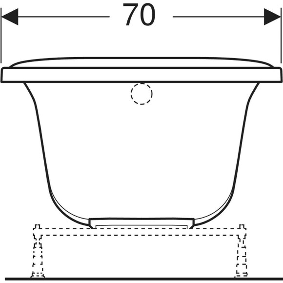 Ванна KOLO Sensa 170х70 см (XWP357000N) изображение 6