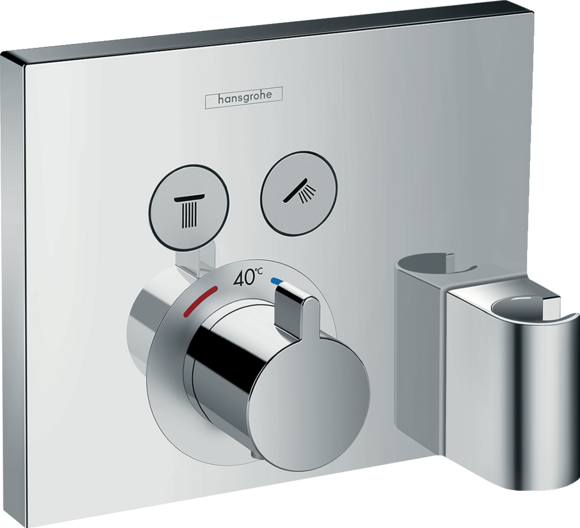 Внешняя часть термостата Hansgrohe ShowerSelect 15765000, для 2 потребителей, хром