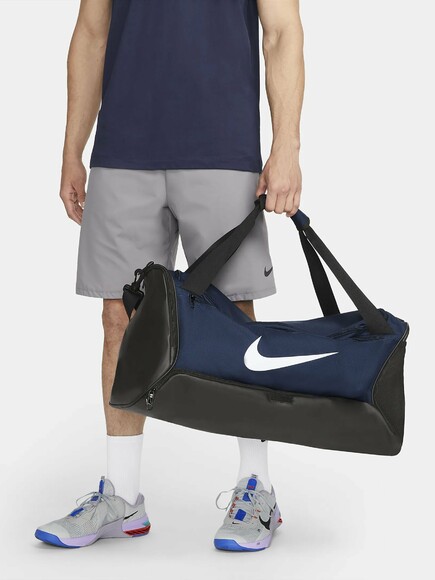 Спортивна сумка Nike NK BRSLA M DUFF 9.5 60L (синій/чорний) (DH7710-410) фото 6