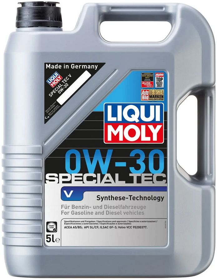 

Синтетична моторна олива LIQUI MOLY Special Tec V 0W-30, 5 л (2853)