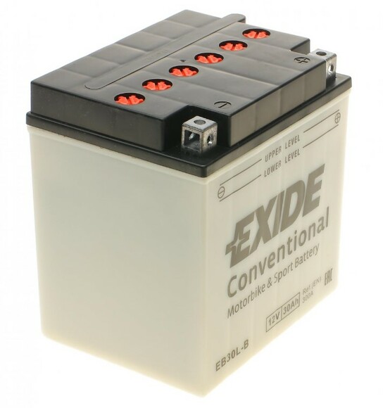 Аккумулятор EXIDE EB30L-B, 30Ah/300A изображение 2