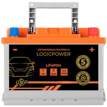 Автомобільний акумулятор Logicpower LiFePO4 BMS 1050 А, 12.8В, 64 Аг (24767)