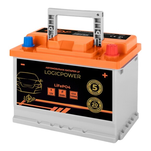 Автомобильный аккумулятор Logicpower LiFePO4 BMS 1050 А, 12.8В, 64 Ач (24767) изображение 2