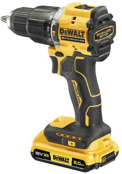 Дриль-шурупокрут ударний DeWALT XR, Li-Ion 18 В (DCD100YD2T) фото 3