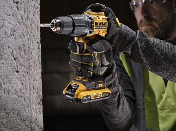 Дриль-шурупокрут ударний DeWALT XR, Li-Ion 18 В (DCD100YD2T) фото 6