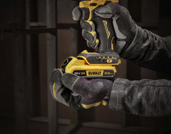 Дрель-шуруповерт ударный DeWALT XR, Li-Ion 18 В (DCD100YD2T) изображение 8