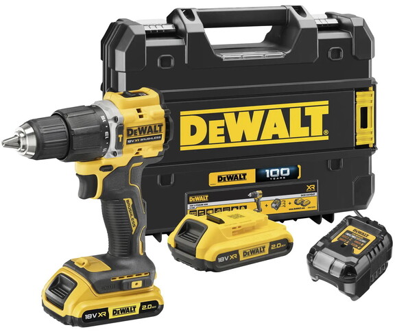 Дриль-шурупокрут ударний DeWALT XR, Li-Ion 18 В (DCD100YD2T) фото 9