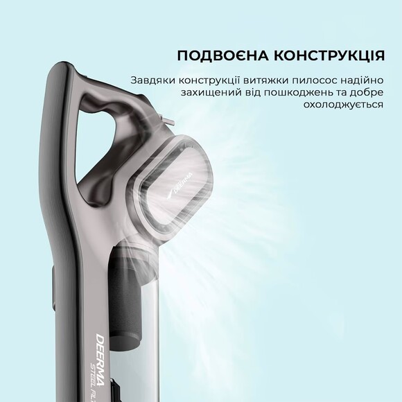 Пилосос Deerma Stick Vacuum Cleaner Cord Gray (DX700S) фото 5