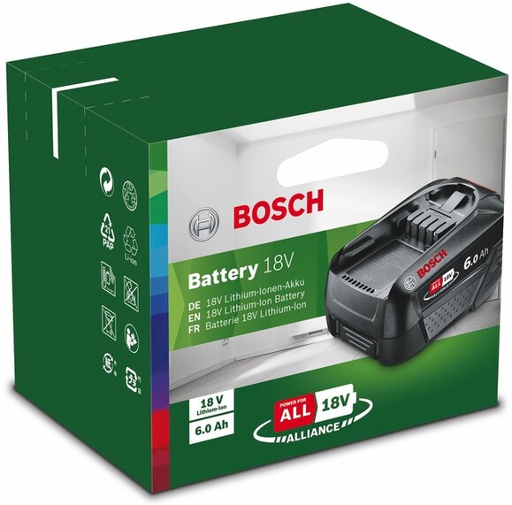 Аккумулятор Bosch PBA W-C 18В, 6 Ач (1600A00DD7) изображение 2