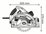 Пила дискова Bosch GKS 65 GCE L-BOXX (0601668901)