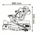 Пила торцювальна Bosch GCM 10 S (0601B20508)