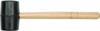 Киянка резиновая VOREL с деревянной ручкой 55 мм (33650)