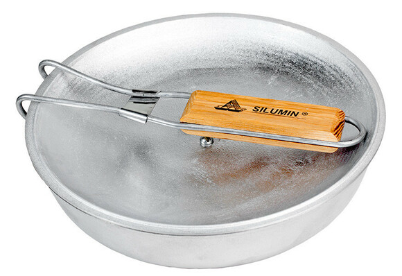 Сковорода похідна Силумин БЛС24 з ручкою, з антипригарним покриттям (4820149873541) фото 3