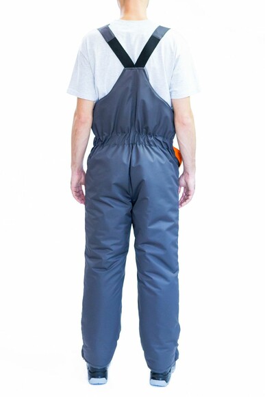 Полукомбинезон рабочий утепленный Free Work Dexter серый с оранжевым р. 48-50/3-4 (M) (56852) изображение 2