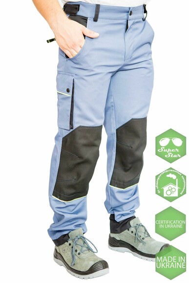 Рабочие штаны Free Work Russel серо-черные р.58/5-6/XL (56063) изображение 5