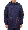 Куртка робоча утеплена Free Work Алекс темно-синя з помаранчевим р.64-66/5-6/XXXL (64745)