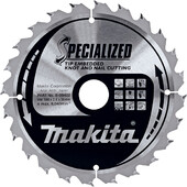 Пильный диск Makita Specialized по дереву с гвоздями 190x30мм 24T (B-09422)