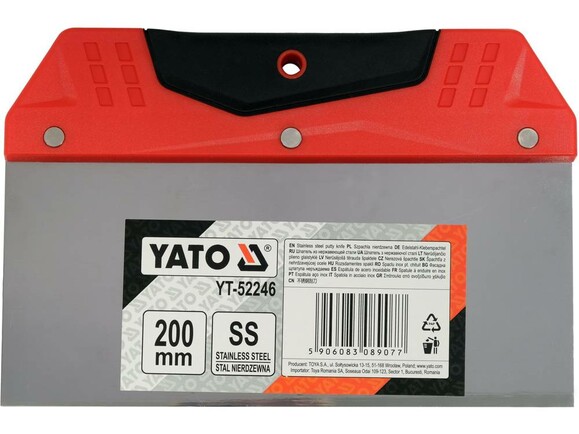 Шпатель Yato для финишной шпаклевки 200/0.5 мм (YT-52246) изображение 2